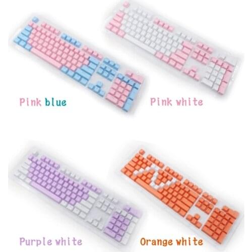 104pcs DIY US/Abnt2 Layout Keycap Pervious to Light Keycap For Mechanical Keyboard MX Switch 104 ABS Keycaps OEM Altitude