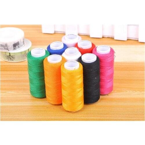 A Roll 200yards/Roll Home Sewing Machine Line Color Polyester Line Garment Sewing Thread Hand Sewing Thread Coarse Sewing Line