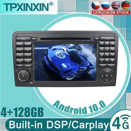 4+128G Android 10.0 For Mercedes-Benz GL ML CLASS W164 X164 ML450 ML500 GL320 GL450 Car Multimedia Player DVD