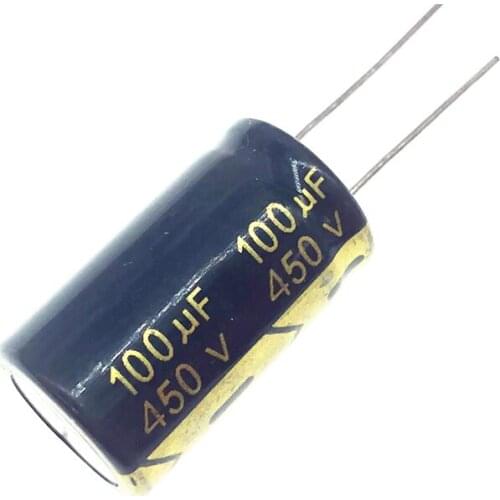 6pcs/lot 450v 100UF 450v100UF aluminum electrolytic capacitor size 18*30 20