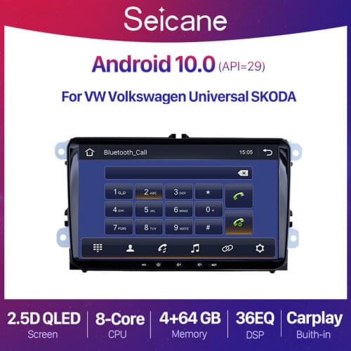 Seicane RAM 2GB ROM 32GB 9 inch Android 10.0 Car Radio GPS Multimedia player For VW/Volkswagen/Golf/Tiguan/Passat QLED DSP