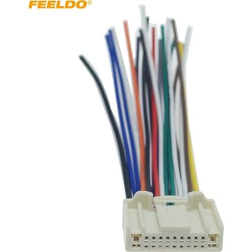 FEELDO 1PC Car 20Pin Stereo Wiring Harness Adapter For Nissan/Subaru/Infiniti OEM Factory CD/DVD Audio Wire Plug #CT3995