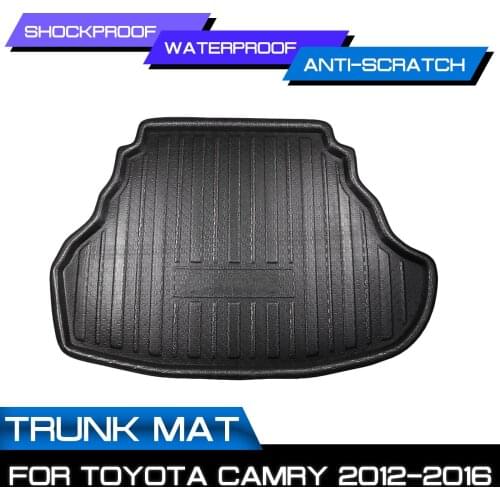 Car Floor Mat Carpet For Toyota Camry 2012 2013 2014 2015 2016 Rear Trunk Anti-mud Cover