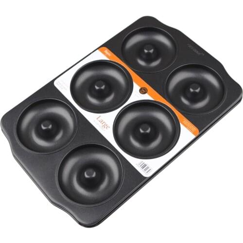 6 Cup Large Donut Mold Hollow Cookie Cake Mold Non-Stick Baking Donuts Mould Pan