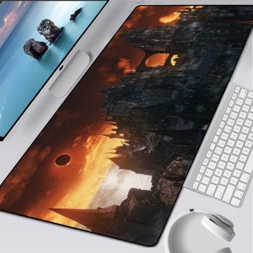 800x300 Anime Big Mouse Pad XXL Large Rubber Gaming Mat Speed XL MousePad Keyboard Locking Edge Computer Desk Pad for Dark Souls