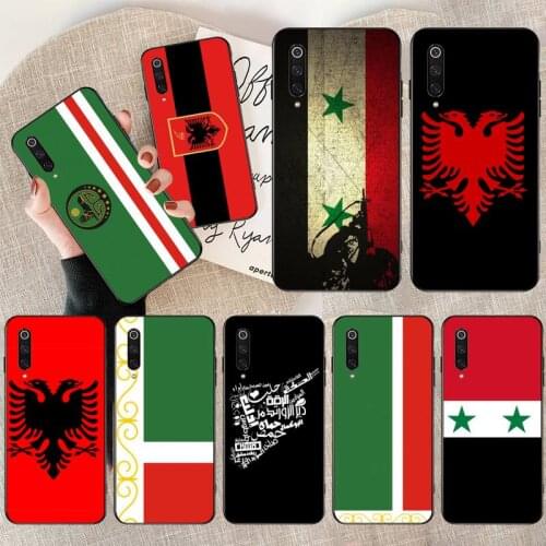 Albania Syria Chechen State Flag Phone Case for Xiaomi Mi Note 10 Lite Mi 9T Pro xiaomi 10 10 CC9 Pro 9SE