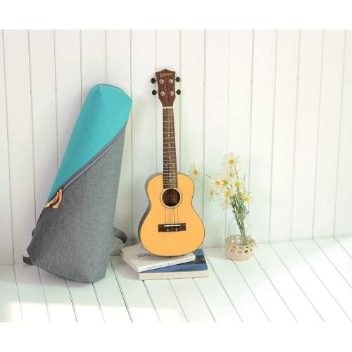 Ukulele Case Bag for Tenor Ukulele 26'',10mm Sponge Padded,with Double Shoulder Strap(Tenor, Two-tone)