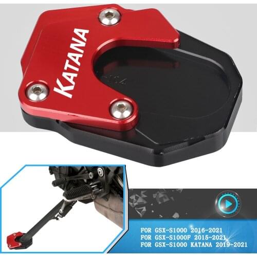 For SUZUKI GSX-S 1000 Katana GSX-S1000 GSX-S1000F 2015-2020 2021 Motorcycle Kickstand Side Stand Extension Enlarger Pad Plate