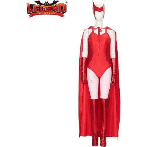 Cosplay legend WandaVision Scarlet Witch Wanda Maximoff Cosplay Costume Custom Made H001