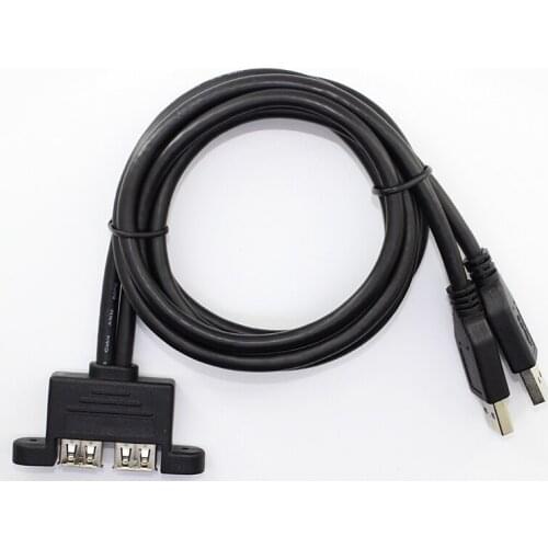 USB 3 male to female external transition line, extension line, double USB switch line, lockable panel connection line