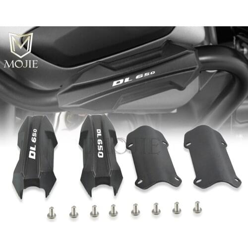 Motorcycle Crash Bar Bumper Engine Guard Protector Decorative Block 25mm For SUZUKI V-Strom DL 650 DL650 VStrom650