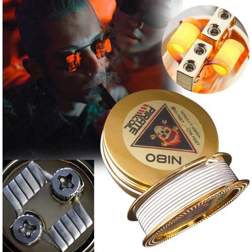 PIRATE COIL Fashion Accessories Ni80 Heating Wire Pirate 3 Core Clapton Fancy Heating Wire for Electronic Cigarette 40GA+3*28