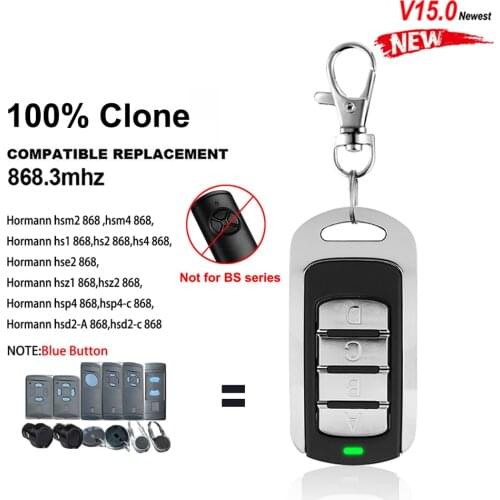 Hormann Gate Remote Control Garage Door Opener HORMANN HSM4 868 Remote Controller 868MHz for HS2 HS4 HSE2 HSE4 HSM2 V15.0 Newest