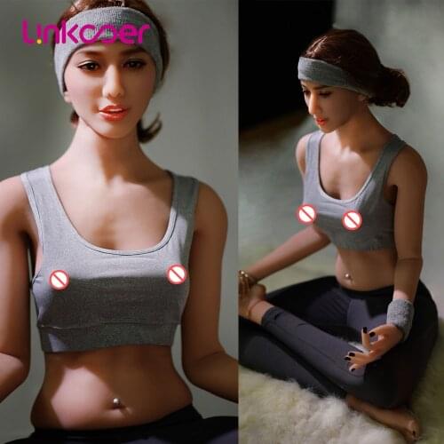 Linkooer Original 170cm Sex Doll Realistic Silicone Yoga Beauty Top Skeleton Super Body All Poses Life Oral Anal Vaginal Sex Toy