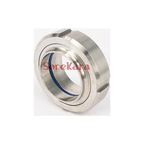 57mm SS304 Stainless Steel Sanitary SMS Weld On Socket Union Set Pipe Fitting For Food Industries