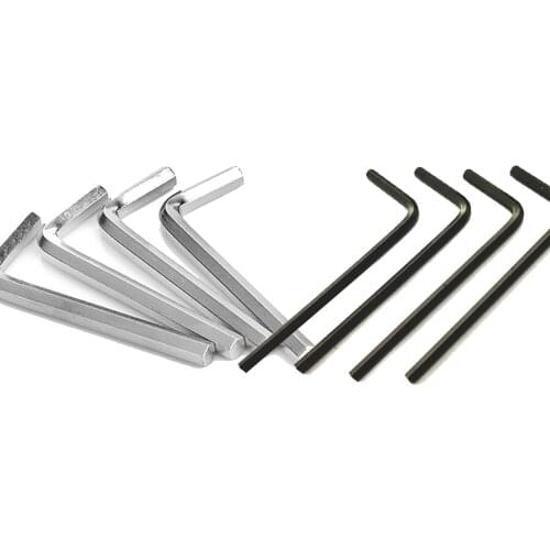 Hexagon Wrench 1pcs L Shaped Hex Hexagon Key Allen Wrench 0.9mm 1.5mm 2mm 2.5mm 3mm 4mm 5mm 6mm 8mm Carbon Steel Allen Key M2 M4