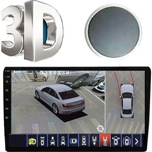 3D HD 360 Surround View System Driving With Bird View Panorama System 4 Car Camera 3D 1080P DVR G-Sensor New