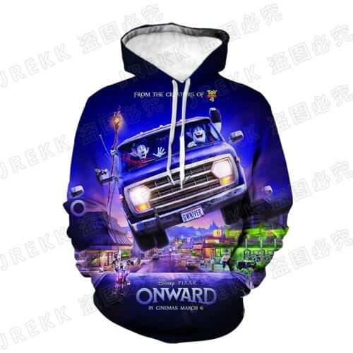 Mens Oversize Hoodie Onward 3D Printed Fashion Spring Autumn Women Clothes Cartoon Anime Streetwear Children Sweatshirts