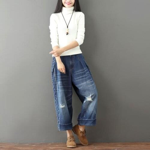 Широкие джинсы YIRANSHINI China At AliExpress