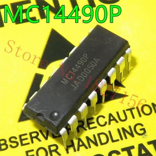 1pcs/lot MC14490P MC14490 14490 P 14490 DIP16 Hex Contact Bounce Eliminator
