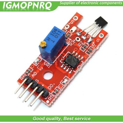 10pcs 4pin KY-024 Linear Magnetic Hall Switches Speed Counting Sensor Module IGMOPNRQ