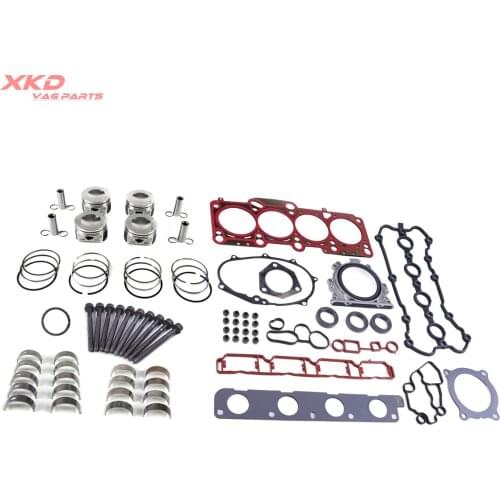 2.0T Engine Head Gaskets Pistons Rings Bolts Repair Rebuilding Kit Fit For VW GTI GLI Passat AUDI A3 A4 BWA BPY AXX