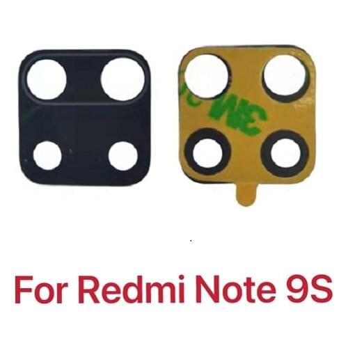 2pcs For Xiaomi Redmi Note 9 Note9 Pro Max 9S Global Version Rear Back Camera Glass Lens Cover with Adhesive Sticker