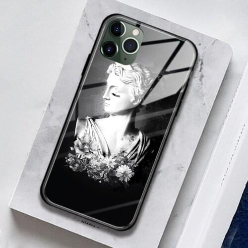 Artemis Greek Goddess Aesthetic Tempered Glass Soft Silicone Phone Case For iPhone SE 6s 7 8 Plus X XR XS 11 Pro Max Cover Shell