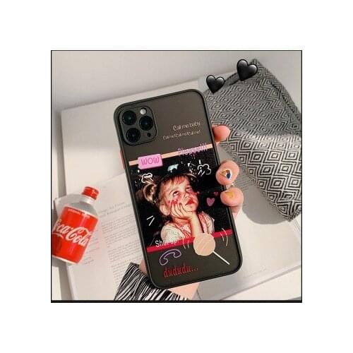 Phone case Cartoon mobile phone shell for iphone11 XR XS 7/8/SE 2020 11pro Xs 7p/8plus X/Xs Funny girl