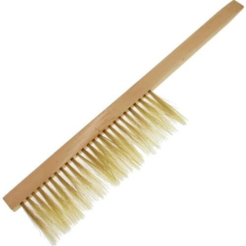 DLKKLB 1 Pc Beekeeping Tools Hive Clean Brush Bee Sweep Brush Yellow Wood Pigs Bristles For Cleaning Bees Apicultura