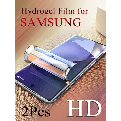 Hydrogel Film For Galaxy S7 Edge S8 S9 S10E 5G S20 Plus Ultra Screen Protector For Samsung S21 S21P S20EF Full Screen Coverage