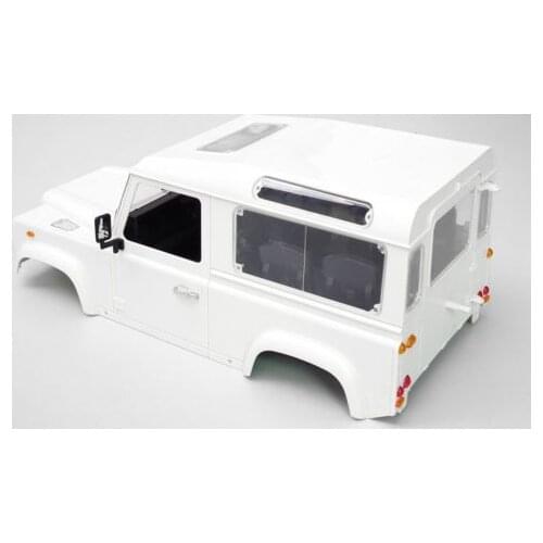 1/10 Scale Land/Rover Defender D90 White Wrangler Jeep Hard Plastic Complete Body Kit For RC8WD