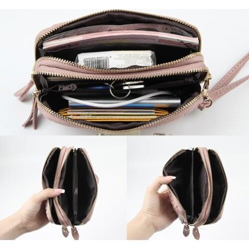 WESTERN AUSPICIOUS Women Wallet Cow Leather Card Coin Holder Money Clip Long Phone Clutch 2021 Fashion Cash Pocket Female Purse