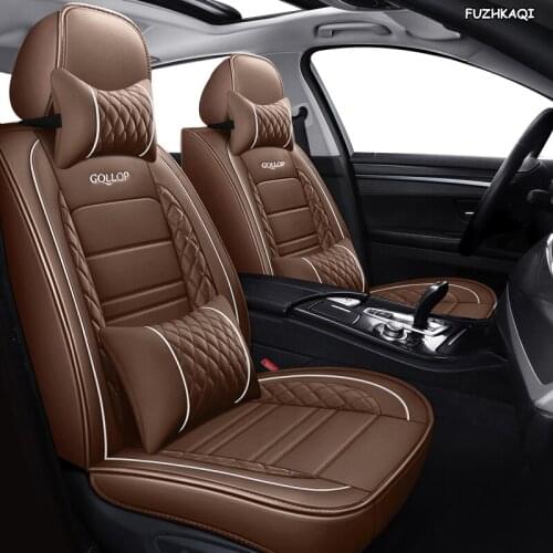FUZHKAQI leather car seat covers For kia rio morning stinger niro cerato mohave sorento stonic soul sportage accessories seats