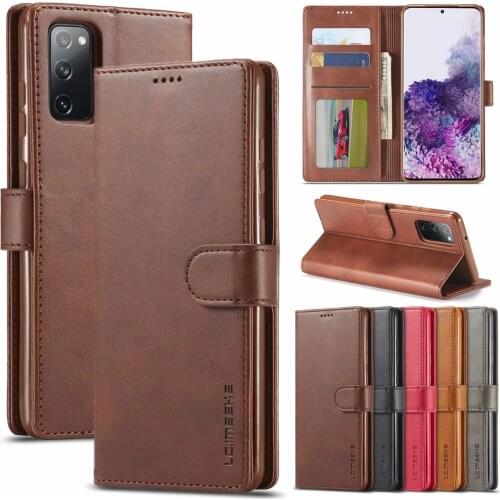 Case For Samsung S20 S 20 FE 4G 5G Leather Wallet Flip Cover Vintage Magnet Phone Bag Case For Galaxy S20FE S20 Ultra Plus Coque