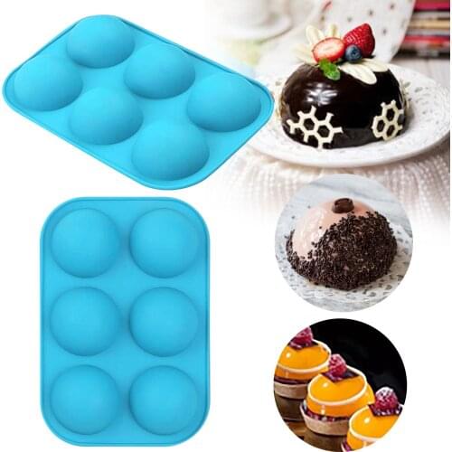 DIY Muffin Kitchen Tool Semi Sphere Silicone Baking Mold for Baking 3D Bakeware Chocolate Half Ball Sphere Mold Cupcake Pan Cake