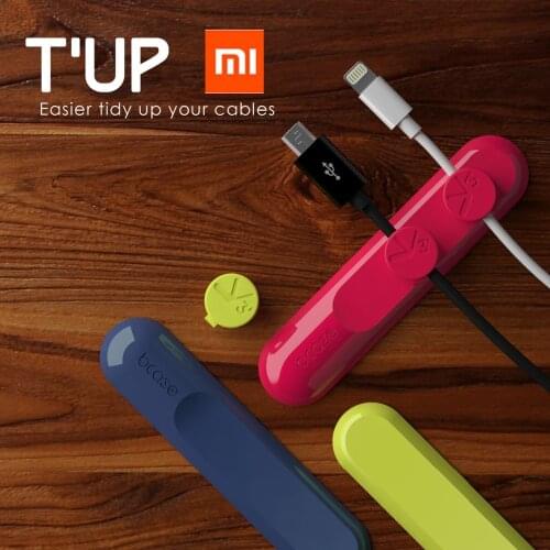 Xiaomi Cable Clip Holder Bcase Magnetic Cable wire winder organizer USB Cable clip holder sort out tool Desktop Workstation Home