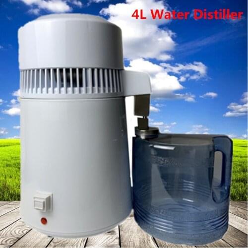 Brand New 4L Pure Water Distiller Filter Machine Distillation Purifier Equipment For Sale