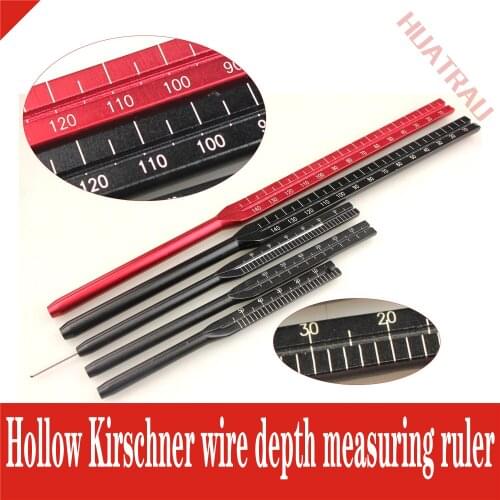 Orthopaedic instruments intramedullary needle depth detector guide needle Kirschner wire guide needle sounding ruler size hollow