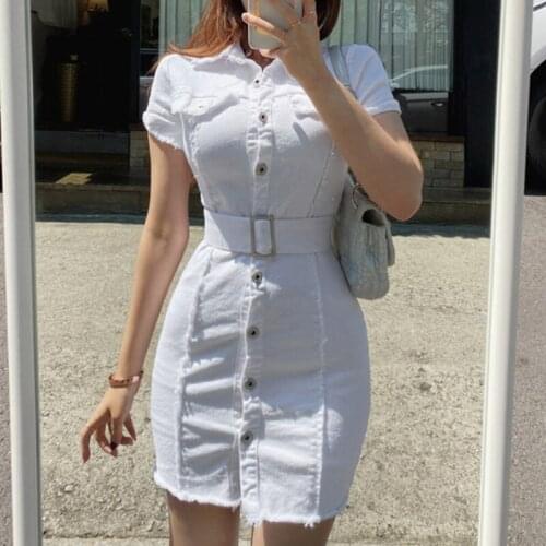 New arrival fashion dress women elegant summer sexy temperament office lady white high quality elegant mini cute pencil dress