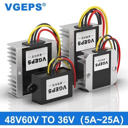 48V60V to 36V DC power converter 48V to 36V step-down module 60V drop 36V automotive transformer