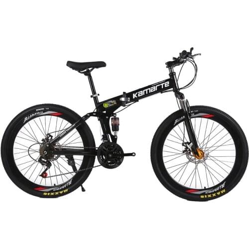 26 Inch Comfortable Folding Mountain Bike High Strength Shockproof 21 Speed Double Disc Braker Bike Bicycle MTB