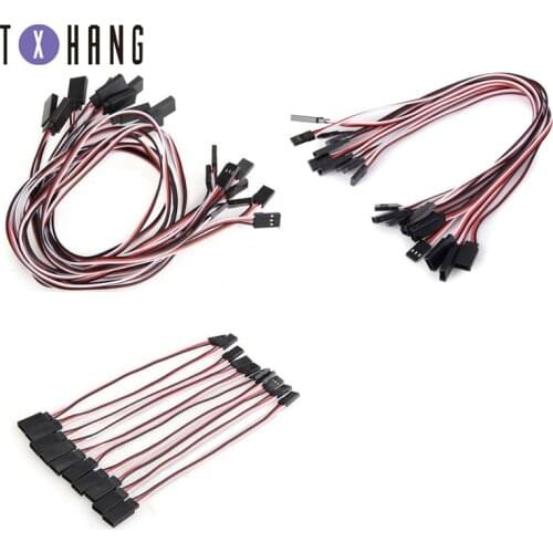 10pcs/lot NEW 150MM/300MM/500mm 20" RC servo extension cord lead Wire Cable for Helicopter diy electronics