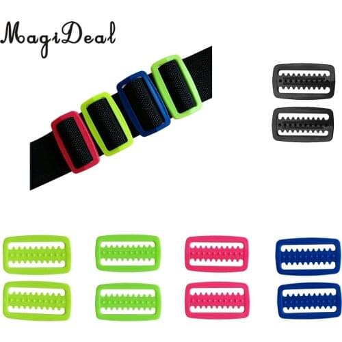 MagiDeal 2Pcs 2 inch Universal Weight Belt Keeper Retainer Stopper Slider for Underwater Scuba Diving Snorkeling Free Diving