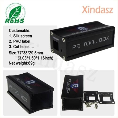 77*38*29.5mm aluminum extrusion enclosure aluminium project case aluminum enclosure diy