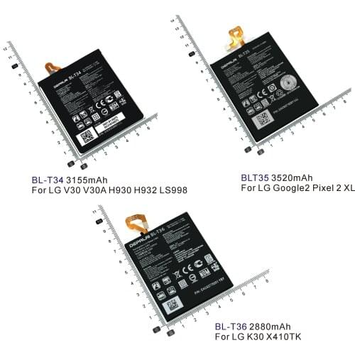 BL-T34 BL-T35 BL-T36 Battery For LG V30 V30A H930 H932 LS998 Google2 Pixel 2 XL K30 X410TK phone Batteries