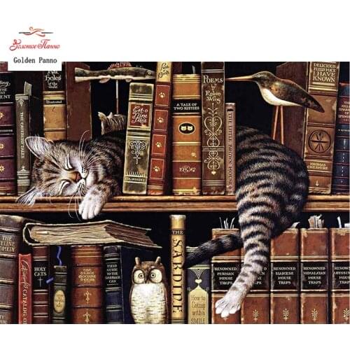 GOLDEN PANNO Diamond Painting Full Square 5D Diy Daimond Embroidery Diamant Mosaic Sale Displasy Broderie Diamant Book