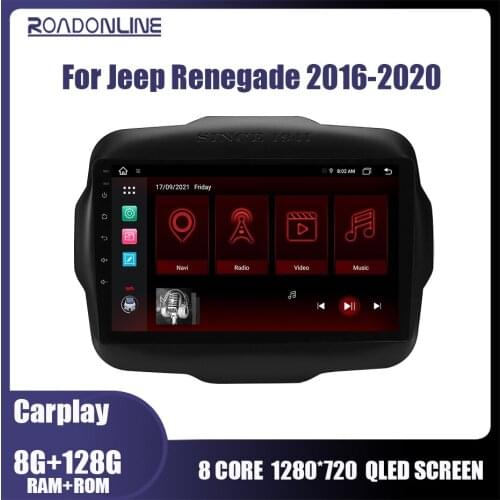 Android Car Radio For Jeep Renegade 2016 2017 2018 2019 2020 Video Multimedia Player Carplay BTWIFI Navigation GPS Radio No 2din