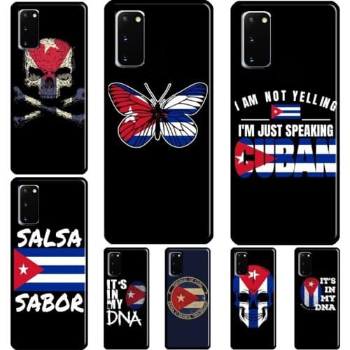 Cuba flag Art Phone Case For Samsung S10 Plus S20 FE S8 S9 S10e Note 9 Note 10 Note 20 Ultra S21 Ultra