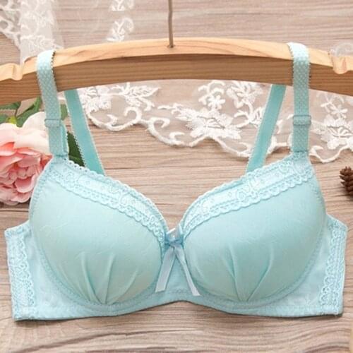 Women Underwire Bra Push Up Blue Pink Black White Lace Bralette Floral Seamless Bra Sexy Super Push Up Bras Нижнее белье